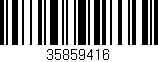 Código de barras (EAN, GTIN, SKU, ISBN): '35859416'