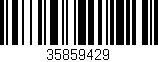 Código de barras (EAN, GTIN, SKU, ISBN): '35859429'