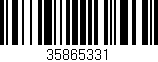 Código de barras (EAN, GTIN, SKU, ISBN): '35865331'
