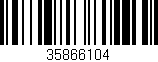 Código de barras (EAN, GTIN, SKU, ISBN): '35866104'