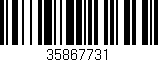 Código de barras (EAN, GTIN, SKU, ISBN): '35867731'