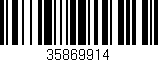 Código de barras (EAN, GTIN, SKU, ISBN): '35869914'