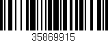 Código de barras (EAN, GTIN, SKU, ISBN): '35869915'