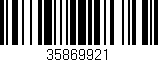 Código de barras (EAN, GTIN, SKU, ISBN): '35869921'