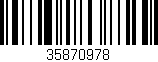 Código de barras (EAN, GTIN, SKU, ISBN): '35870978'