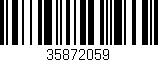 Código de barras (EAN, GTIN, SKU, ISBN): '35872059'