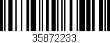 Código de barras (EAN, GTIN, SKU, ISBN): '35872233'