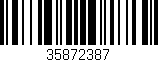 Código de barras (EAN, GTIN, SKU, ISBN): '35872387'