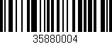 Código de barras (EAN, GTIN, SKU, ISBN): '35880004'