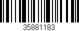 Código de barras (EAN, GTIN, SKU, ISBN): '35881183'
