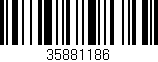 Código de barras (EAN, GTIN, SKU, ISBN): '35881186'