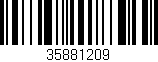 Código de barras (EAN, GTIN, SKU, ISBN): '35881209'
