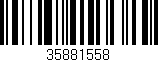 Código de barras (EAN, GTIN, SKU, ISBN): '35881558'