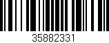 Código de barras (EAN, GTIN, SKU, ISBN): '35882331'
