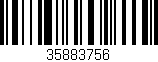 Código de barras (EAN, GTIN, SKU, ISBN): '35883756'