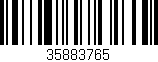 Código de barras (EAN, GTIN, SKU, ISBN): '35883765'