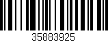 Código de barras (EAN, GTIN, SKU, ISBN): '35883925'