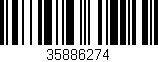 Código de barras (EAN, GTIN, SKU, ISBN): '35886274'