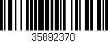 Código de barras (EAN, GTIN, SKU, ISBN): '35892370'