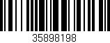 Código de barras (EAN, GTIN, SKU, ISBN): '35898198'