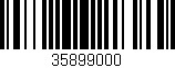 Código de barras (EAN, GTIN, SKU, ISBN): '35899000'
