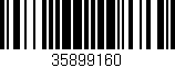 Código de barras (EAN, GTIN, SKU, ISBN): '35899160'