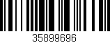 Código de barras (EAN, GTIN, SKU, ISBN): '35899696'