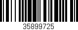 Código de barras (EAN, GTIN, SKU, ISBN): '35899725'