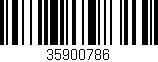 Código de barras (EAN, GTIN, SKU, ISBN): '35900786'