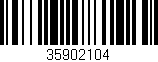 Código de barras (EAN, GTIN, SKU, ISBN): '35902104'