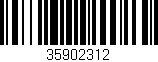 Código de barras (EAN, GTIN, SKU, ISBN): '35902312'
