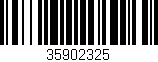 Código de barras (EAN, GTIN, SKU, ISBN): '35902325'