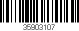 Código de barras (EAN, GTIN, SKU, ISBN): '35903107'