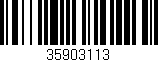 Código de barras (EAN, GTIN, SKU, ISBN): '35903113'