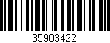 Código de barras (EAN, GTIN, SKU, ISBN): '35903422'
