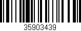 Código de barras (EAN, GTIN, SKU, ISBN): '35903439'