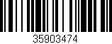 Código de barras (EAN, GTIN, SKU, ISBN): '35903474'
