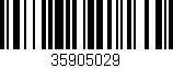 Código de barras (EAN, GTIN, SKU, ISBN): '35905029'