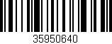 Código de barras (EAN, GTIN, SKU, ISBN): '35950640'