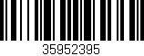 Código de barras (EAN, GTIN, SKU, ISBN): '35952395'