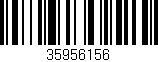 Código de barras (EAN, GTIN, SKU, ISBN): '35956156'