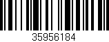 Código de barras (EAN, GTIN, SKU, ISBN): '35956184'