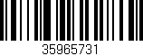 Código de barras (EAN, GTIN, SKU, ISBN): '35965731'