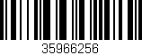 Código de barras (EAN, GTIN, SKU, ISBN): '35966256'