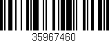 Código de barras (EAN, GTIN, SKU, ISBN): '35967460'