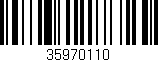 Código de barras (EAN, GTIN, SKU, ISBN): '35970110'