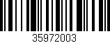 Código de barras (EAN, GTIN, SKU, ISBN): '35972003'