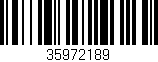 Código de barras (EAN, GTIN, SKU, ISBN): '35972189'
