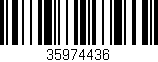 Código de barras (EAN, GTIN, SKU, ISBN): '35974436'