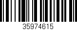 Código de barras (EAN, GTIN, SKU, ISBN): '35974615'